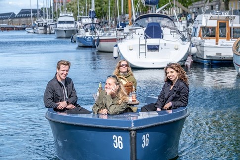 Friends in a Goboat in Copenhagen
