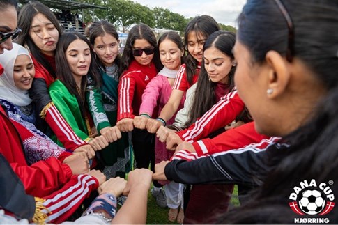 The opening ceremony at the Dana Cup