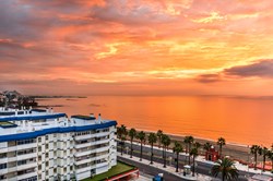 A spectacular view to the sunset in Benalmadena