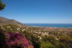 Panoramic view of Fuengirola as seen from the nearby village of Mijas