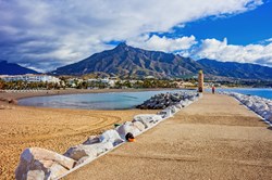 Panoramic view to Puerto Banus and its beatiful surroundings