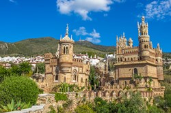 The Castillo de Colomares monument dedicated to Christopher Columbus in Benalmadena