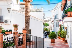 Traditional white-washed houses in Benalmadena