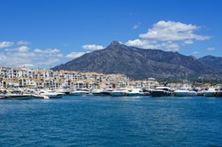 Yachts in the marina of San Pedro de Alcantara