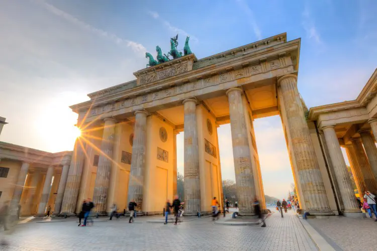 The Brandenburg Gate in Berlin, Germany