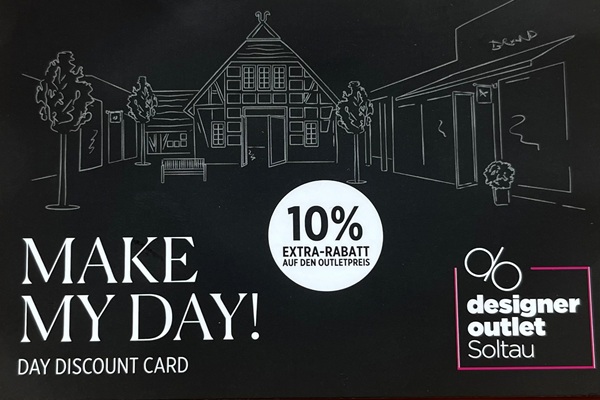 Day Discount Card Designer Outlet Soltau