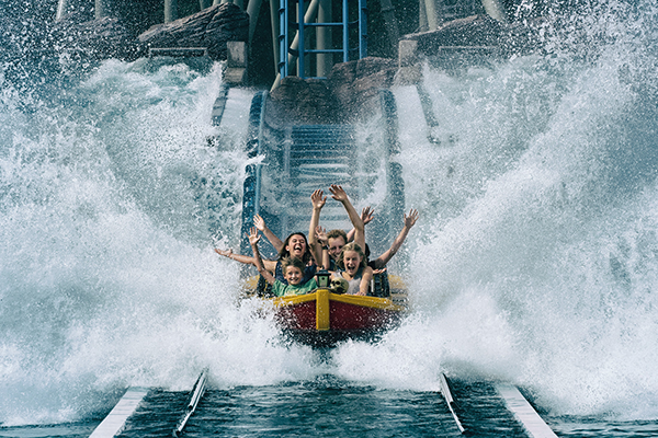 The “Skatteøen” rollercoaster at Djurs Sommerland theme park