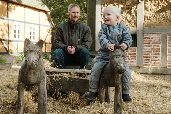 A Family at the Playground at Hjerl Hede