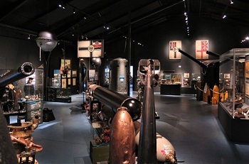 Mines and torpedoes at the Sea War Museum Jutland